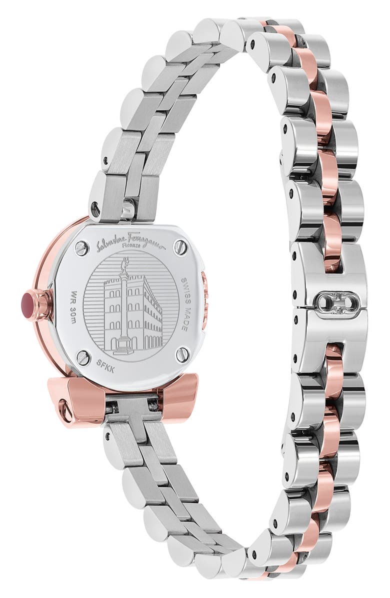 FERRAGAMO Gancio Bracelet Watch, 22.5mm, Alternate, color, 