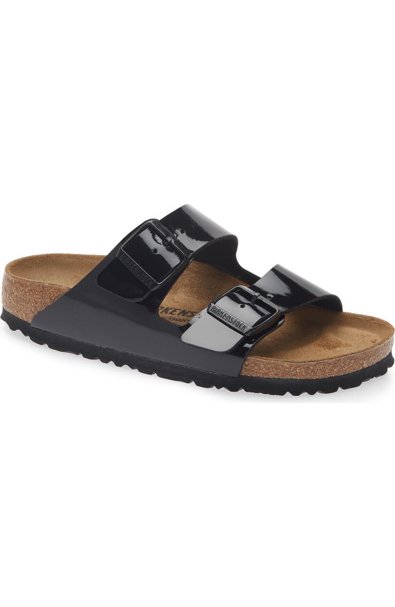 Birkenstock Arizona Patent Sandal, Main, color, Black
