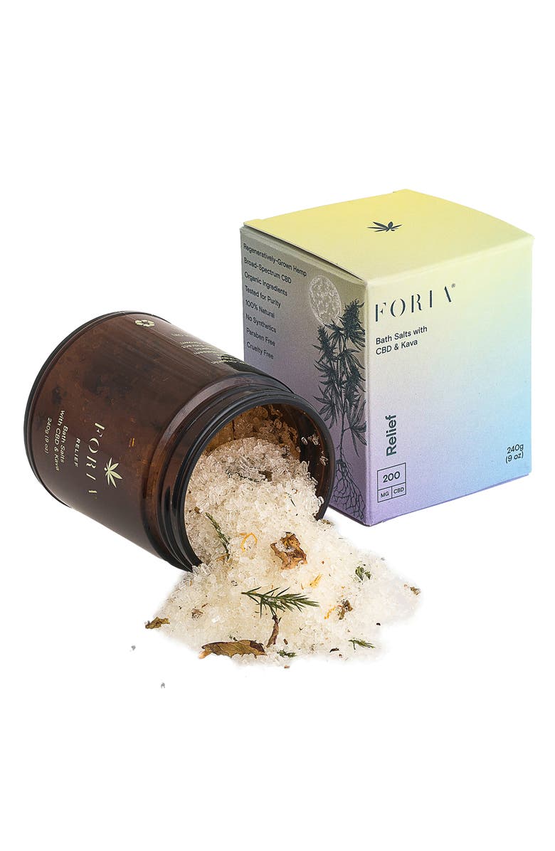 FORIA Relief Bath Salts with CBD & Kava, Alternate, color,