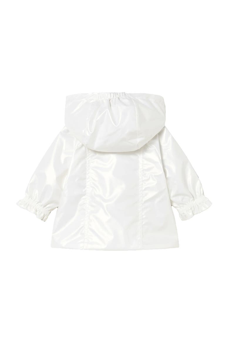 Mayoral Hooded Glossy Jacket, Alternate, color, White