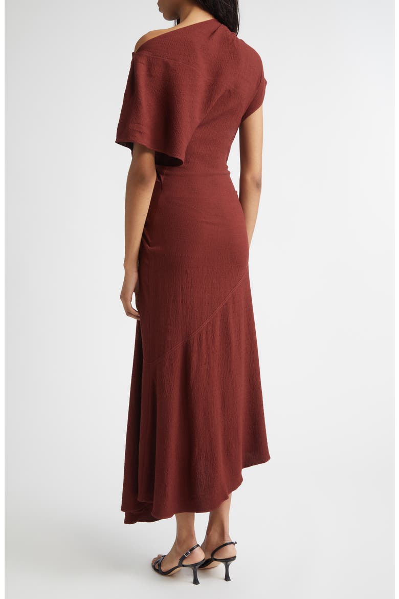 Dena Ruched Off the Shoulder Gown, Alternate, color, BLACK CHERRY