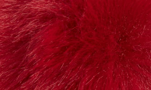 Bp. Cherry Pompom Bag Charm In Red