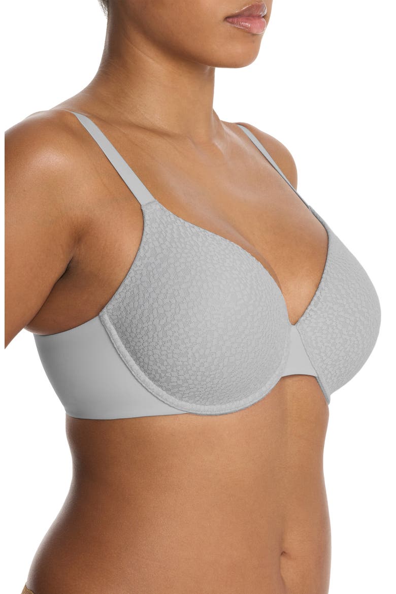 Comfort Evolution Full Fit Memory Foam Convertible Bra, Alternate, color, GRAY DAWN