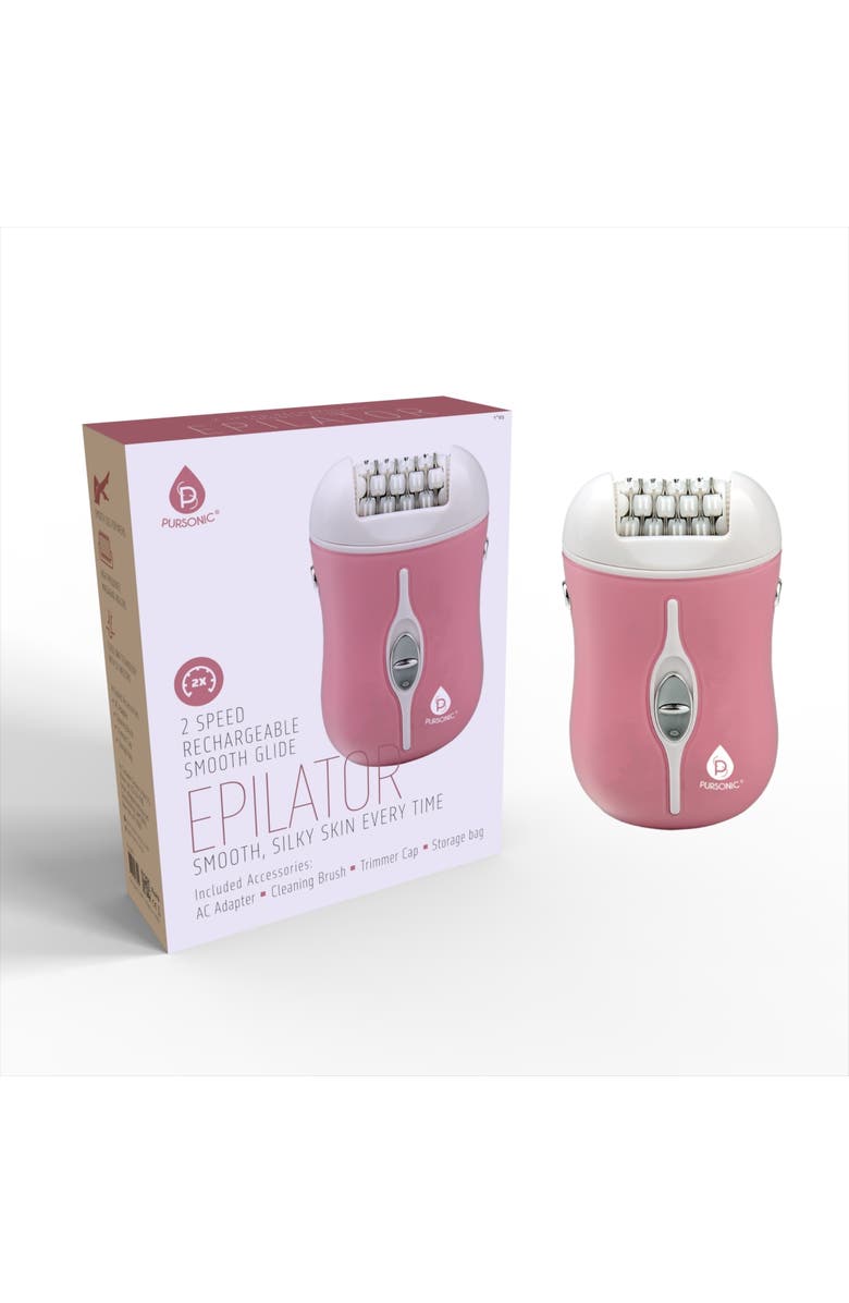 PURSONIC Rechargeable Epilator, Main, color, Pink