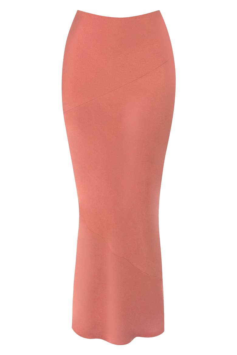 Colette Satin Skirt, Alternate, color, ROSE