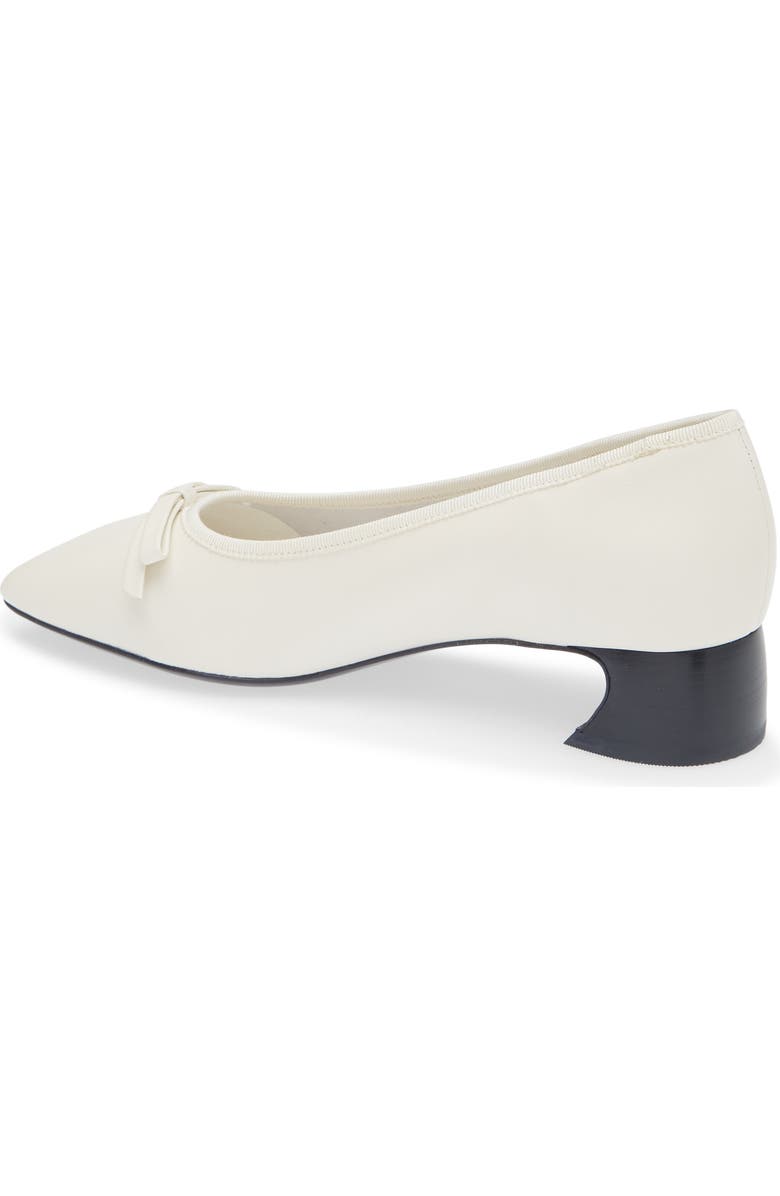 3.1 Phillip Lim Block Heel Ballerina Pump, Alternate, color, Antique White