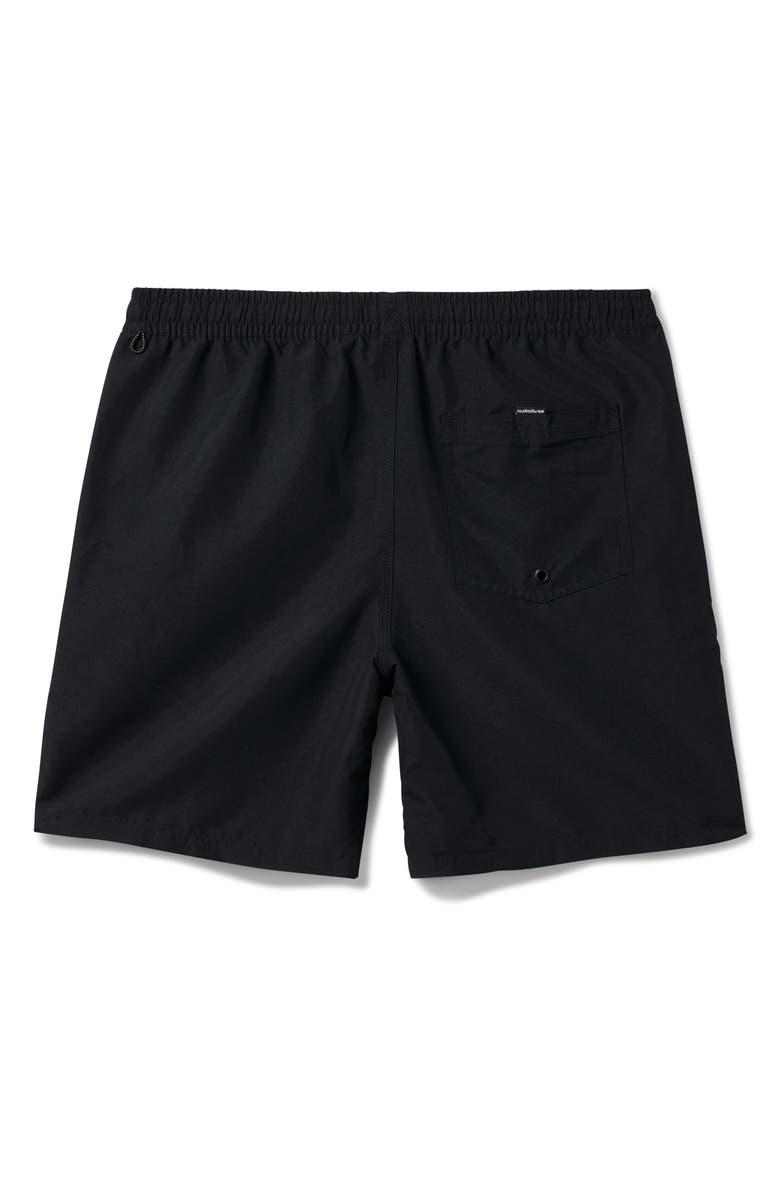 Quiksilver Everyday Solid Volley Swim Trunks, Alternate, color, Black