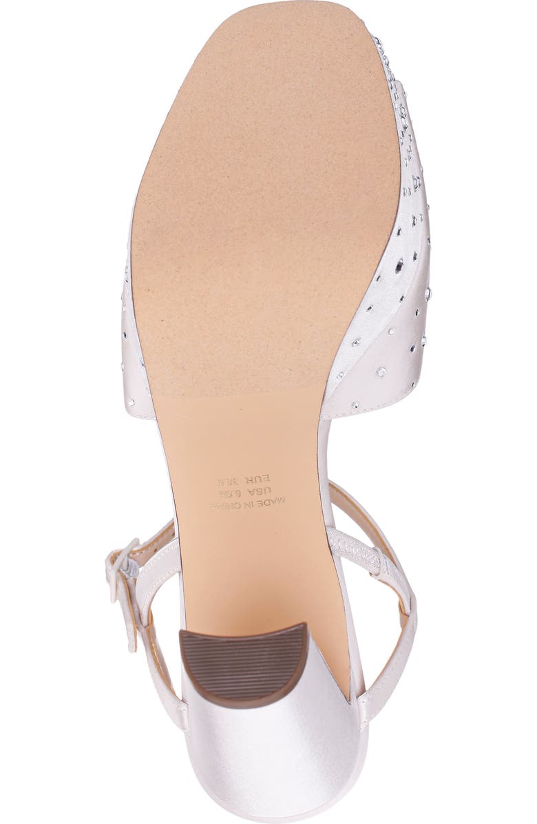 Nina Addison Slingback Peep Toe Platform Sandal, Alternate, color, Ivory