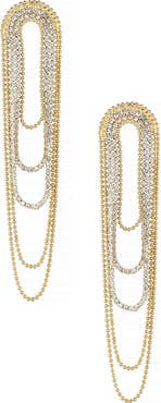 Ettika Looped Fringe Drop Earrings