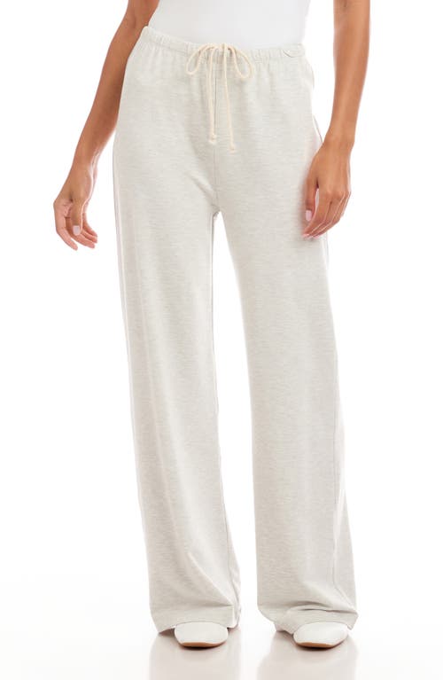 Karen Kane Wide Leg Drawstring Sweatpants In White