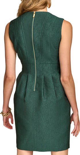 【Donna Karan New York】llic Jacquard Dress Donna Karan New York Petite Pleated Metallic Jacquard Dress