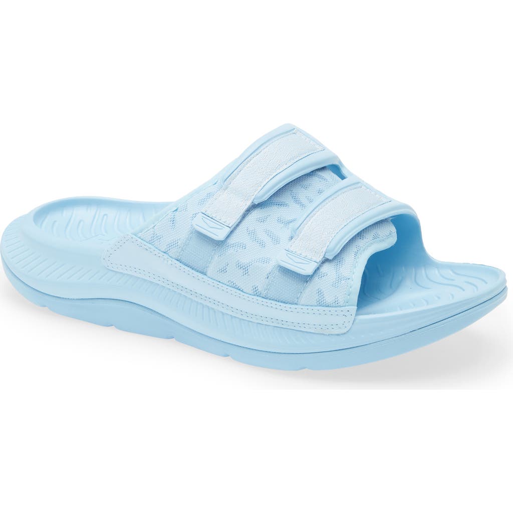 Hoka Gender Inclusive Ora Luxe Slide Sandal In Summer Song/ice Flow