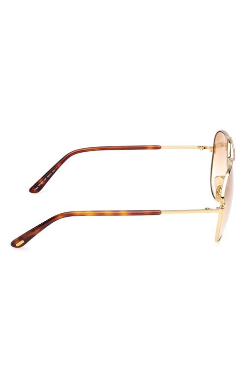 Tom Ford Clark 59mm Gradient Pilot Sunglasses