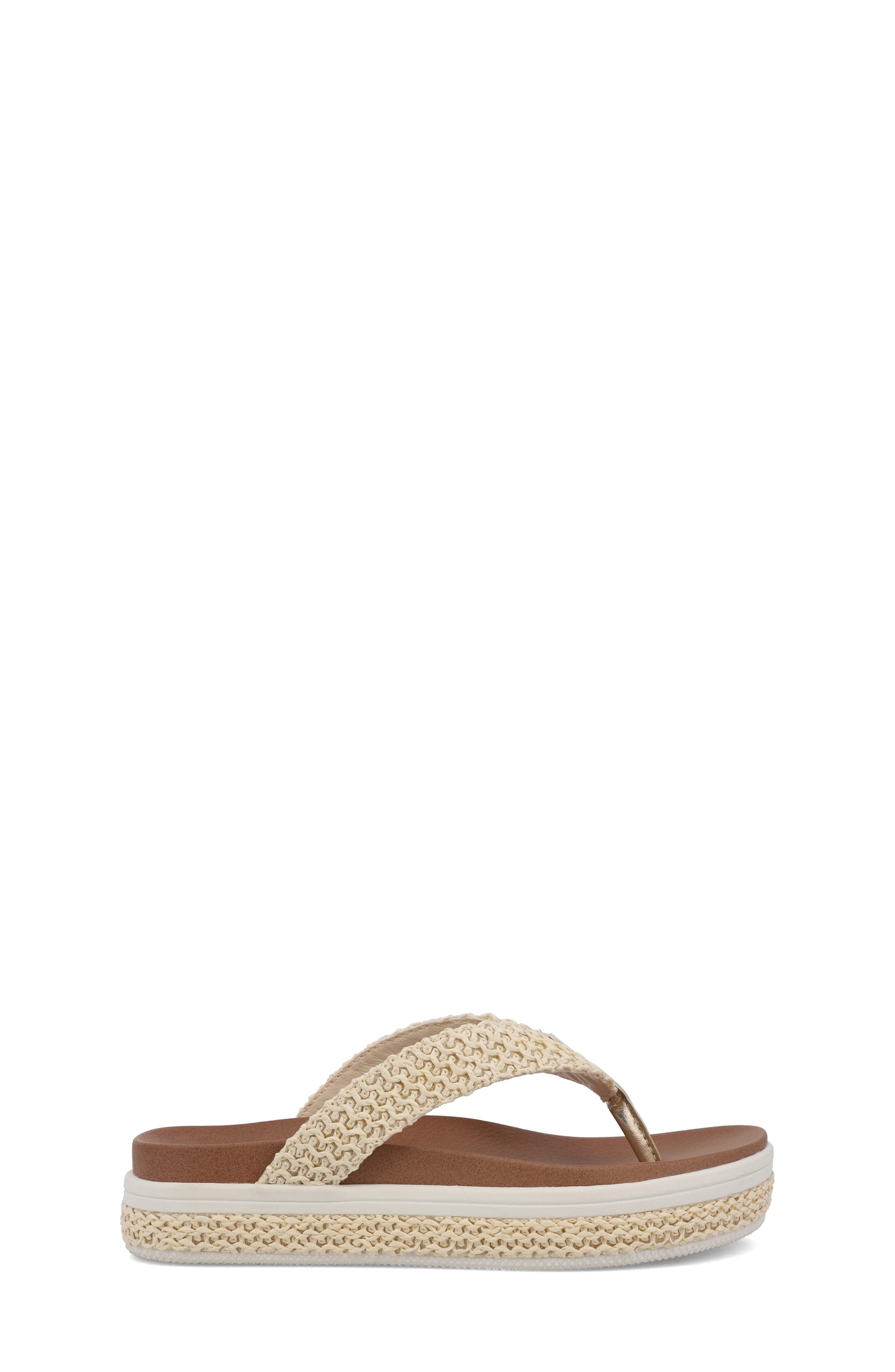 MIA Kids' Rhami Platform Flip Flop, Alternate, color, Natural