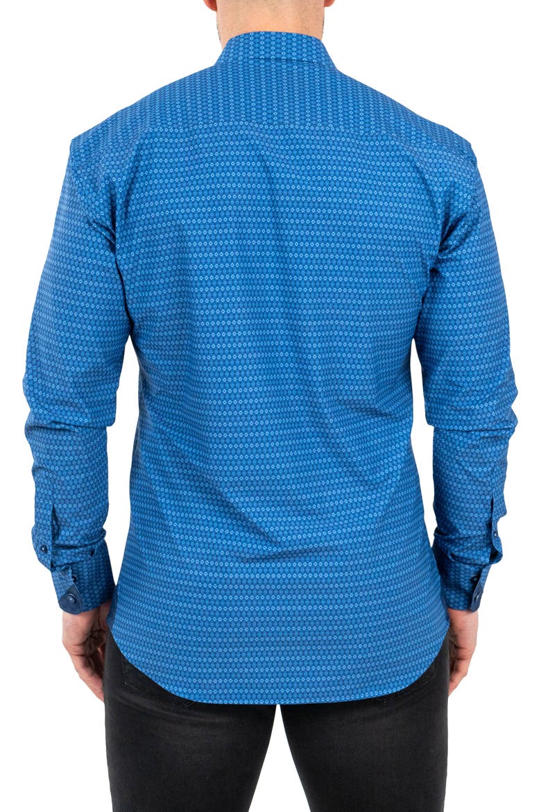 Einstein Stretch Spectecal Button-Up Shirt, Alternate, color, BLUE