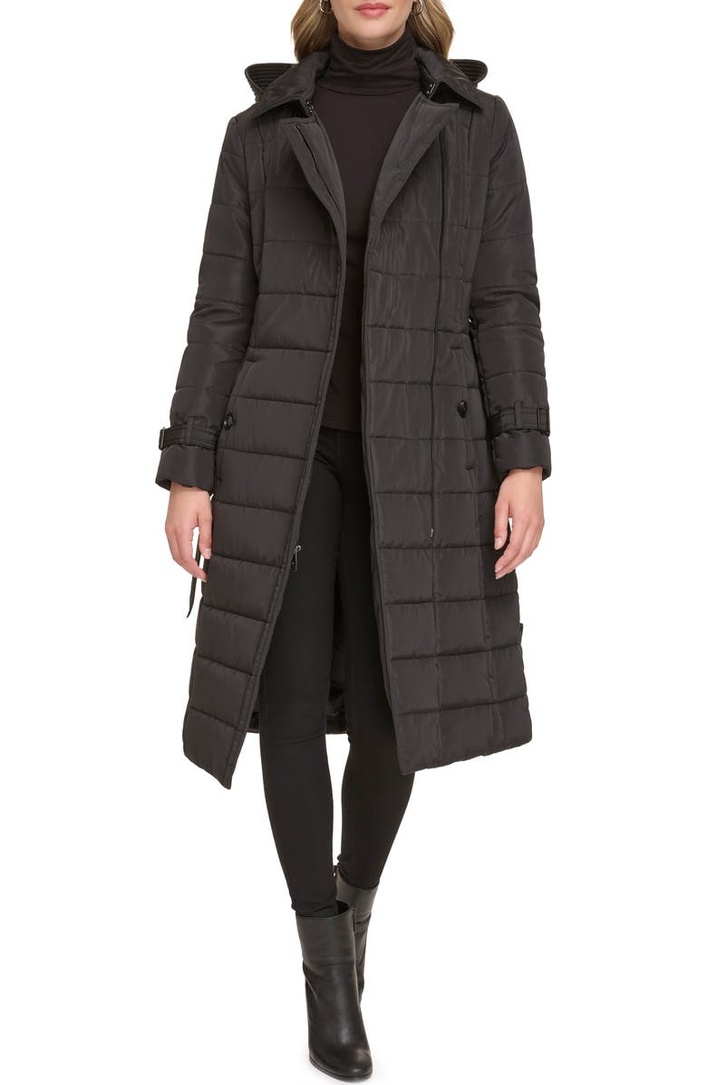 Kenneth Cole New York Quilt Trench Puffer Jacket, Alternate, color,