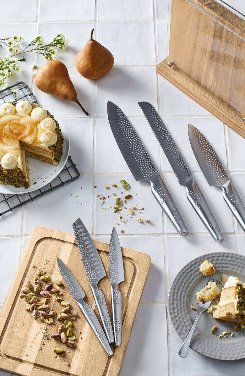 Cuisine::pro<sup>®</sup> iD3<sup>®</sup> SAMURAI<sup>®</sup> Sato 7-Piece Knife Block With Cutting Board, Alternate, color, Silver