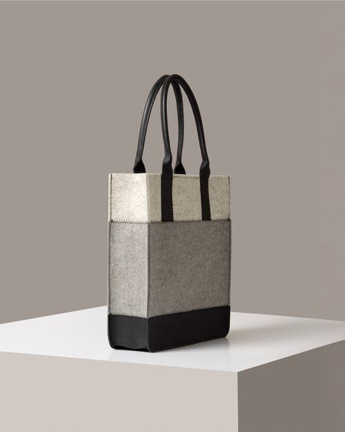 Graf & Lantz Graf Lantz Jaunt Merino Wool Tote In Granite/black