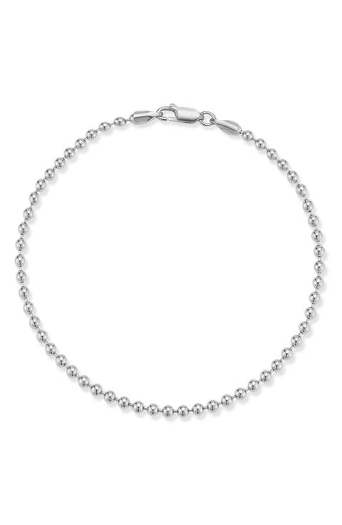 Sterling Silver 3mm Ball Bracelet