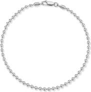 Yield of Men Sterling Silver 3mm Ball Bracelet