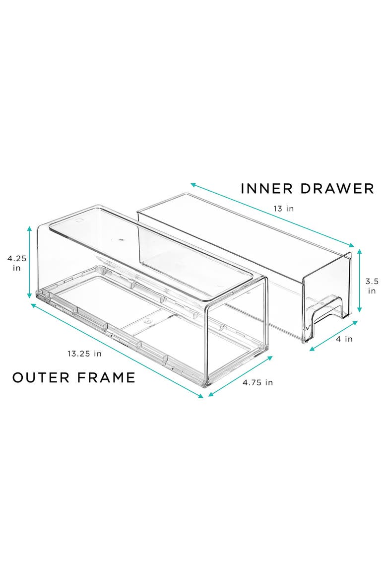 6-Pack Pull Out Fridge Storage Drawers, Alternate, color, NO COLOR