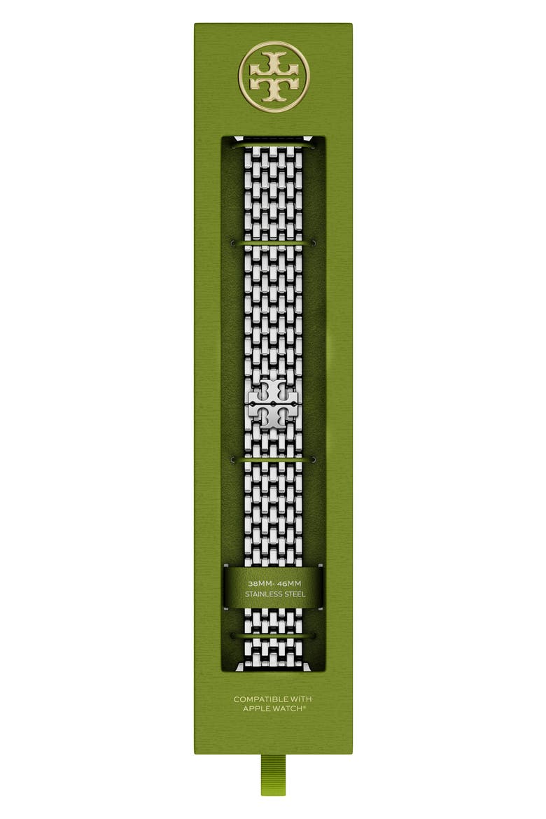 The Eleanor 18mm Apple Watch® Bracelet Watchband, Alternate, color, SILVER