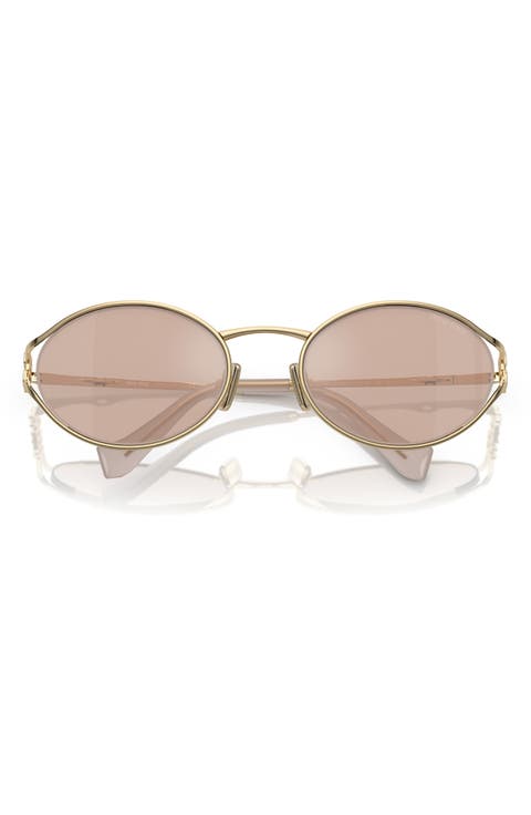54mm Oval Sunglasses