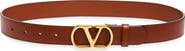 Valentino Garavani VLOGO Buckle Signature Leather Belt