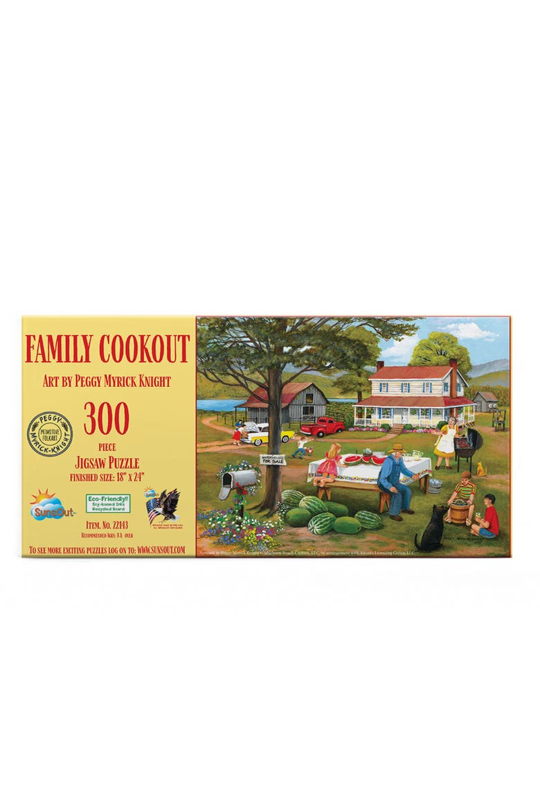 Family Cookout 300 piece Jigsaw Puzzle for Adults, Alternate, color, Multicolor