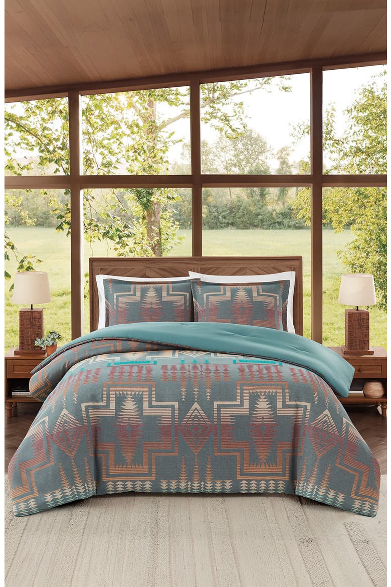 Harding 3-Piece Comforter Set, Main, color, SLATE