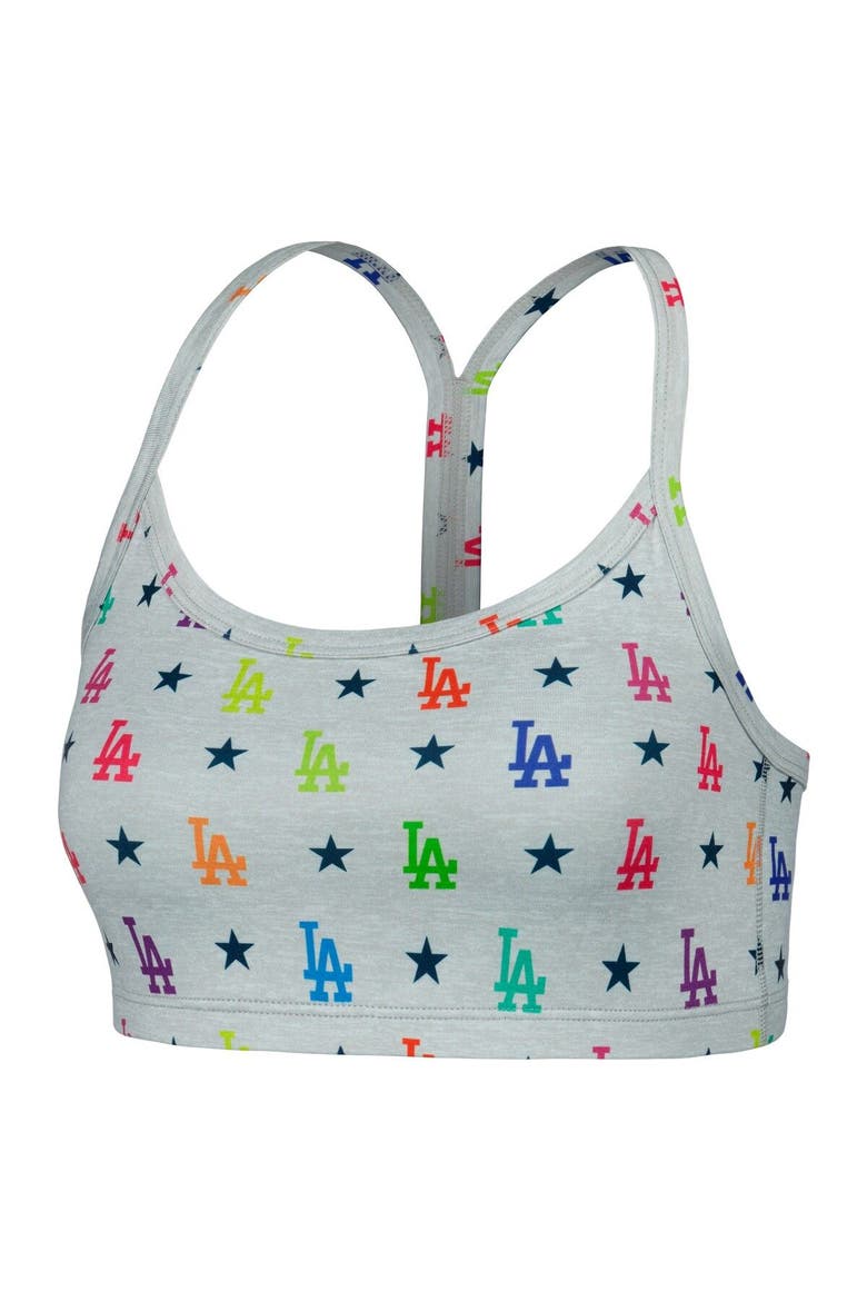 Women's Terez Gray Los Angeles Dodgers TLC Rainbow Bra, Alternate, color, Gray