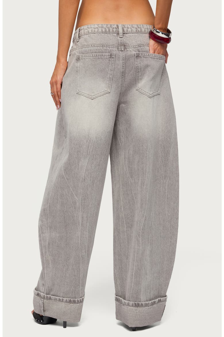 Kella Low Rise Baggy Jeans, Alternate, color, GRAY-WASHED