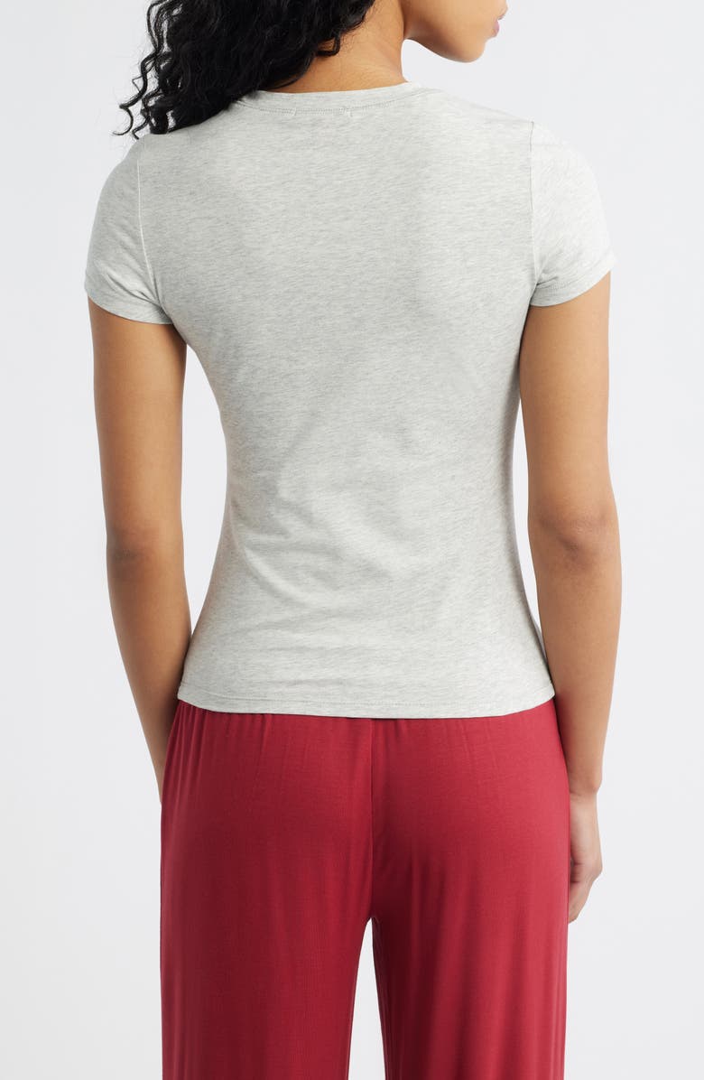 HAPPY CAMP3R Angel Bear Baby Tee, Alternate, color, Heather Gray