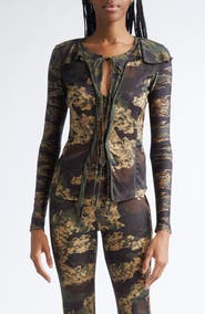 DIESEL® T-Afry Patchwork Camo Cardigan