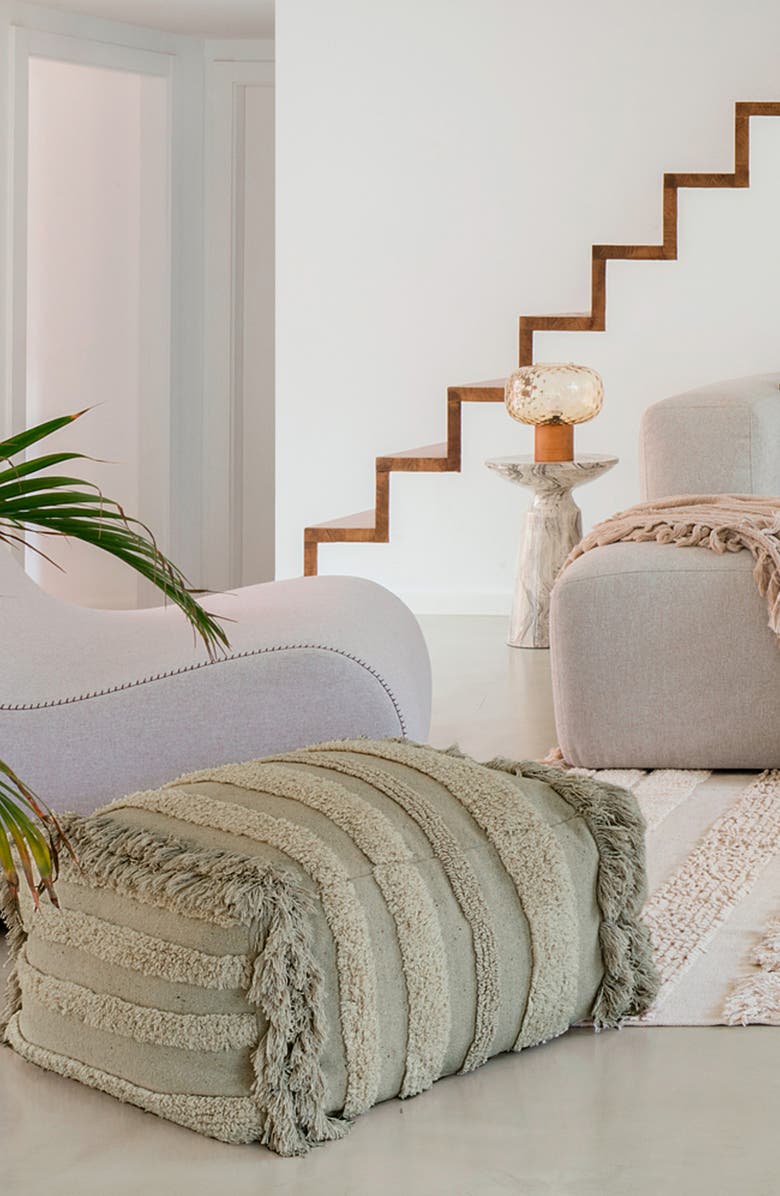 Lorena Canals Air Pouf, Alternate, color, Olive Brown