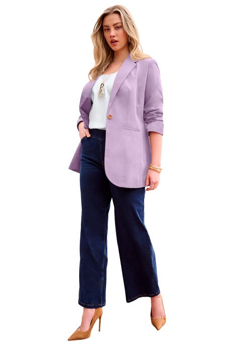 Plus Size Relaxed Boyfriend Blazer