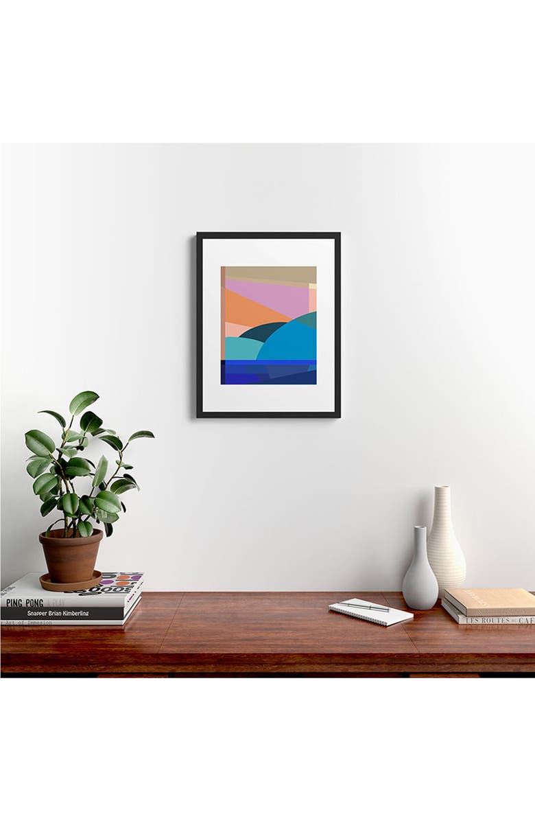 Deny Designs In The Winter Sun Framed Art Print, Alternate, color, Black Frame