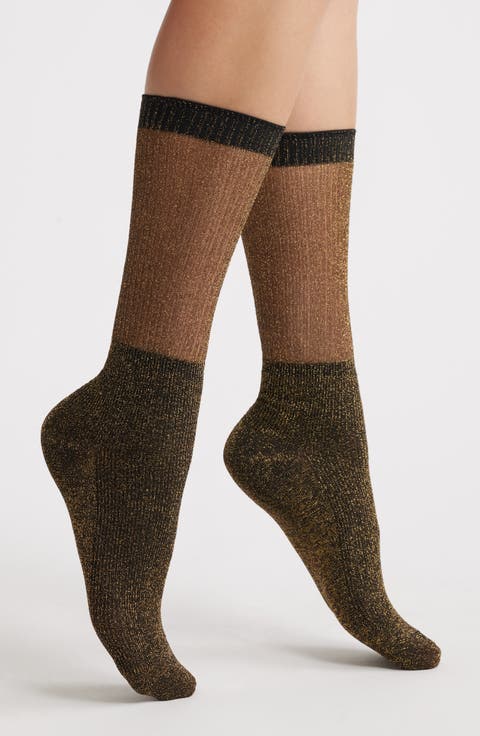 Shimmery Lights Crew Socks
