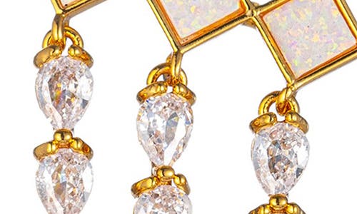 Eye Candy Los Angeles Celeste Dangle Earrings In Gold