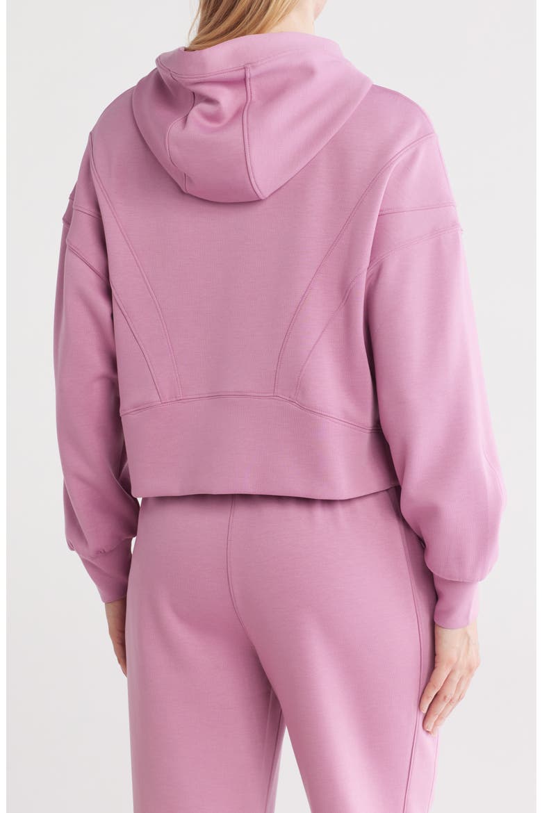 New Flow Scuba Knit Crop Hoodie, Alternate, color, MAUVE ORCHID