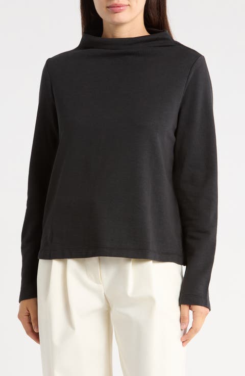 Funnel Neck Organic Cotton Top
