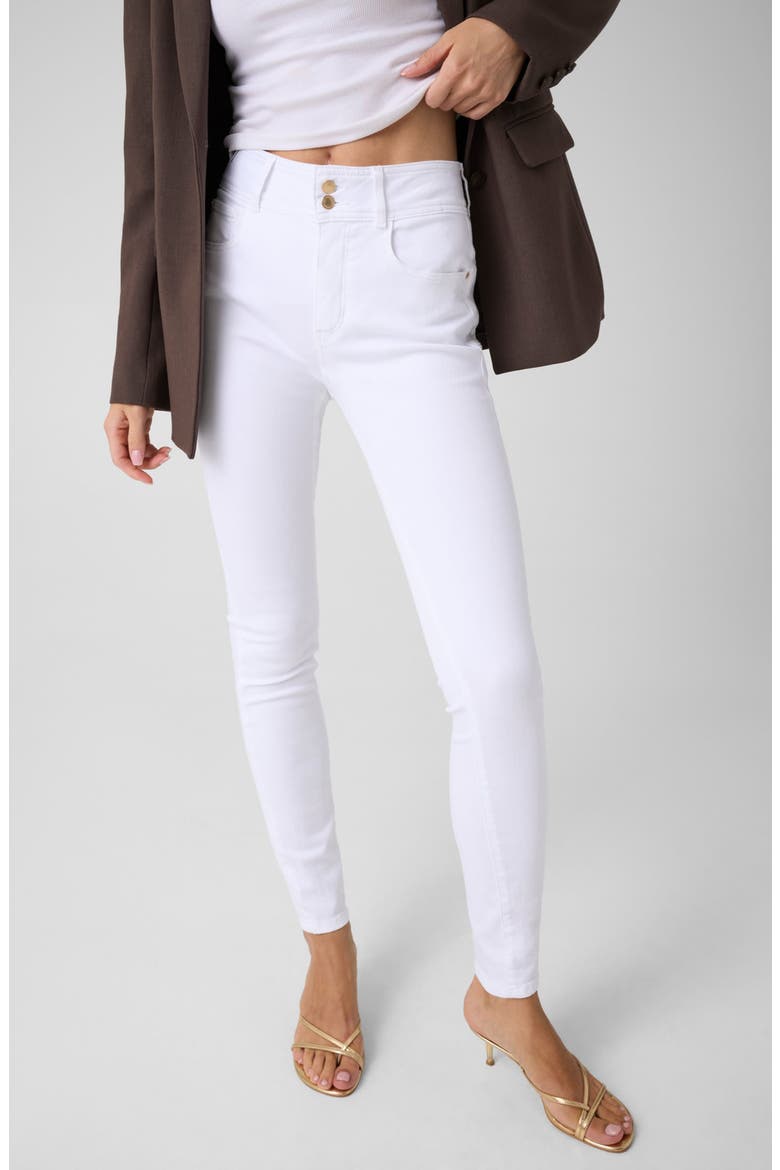 Shape Up High Waist Ankle Skinny Jeans, Main, color, PMOO-BEIGE