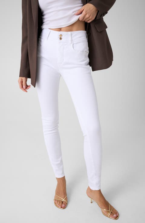 Shape Up High Waist Ankle Skinny Jeans