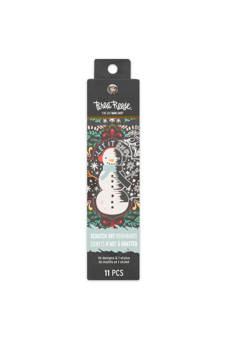 Scratch Art Bookmark Kit Holiday, Main, color, Multicolored