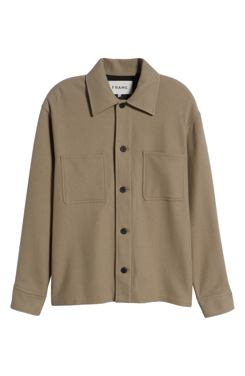 FRAME Virgin Wool Blend Overshirt, Alternate, color, 