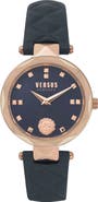 VERSUS Versace Covent Garden Leather Strap Watch, 32mm