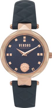 VERSUS Versace Covent Garden Leather Strap Watch, 32mm