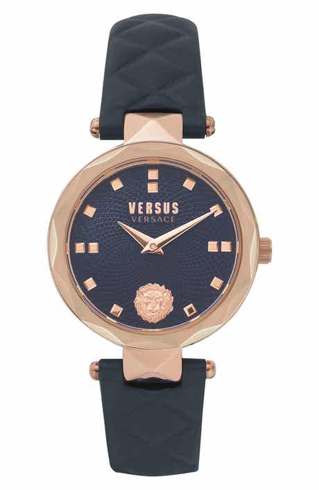 VERSUS Versace Covent Garden Leather Strap Watch, 32mm