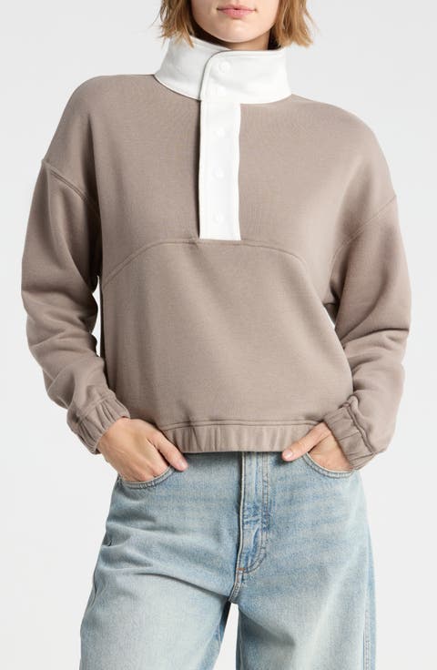 Marlo Half Snap Sweatshirt