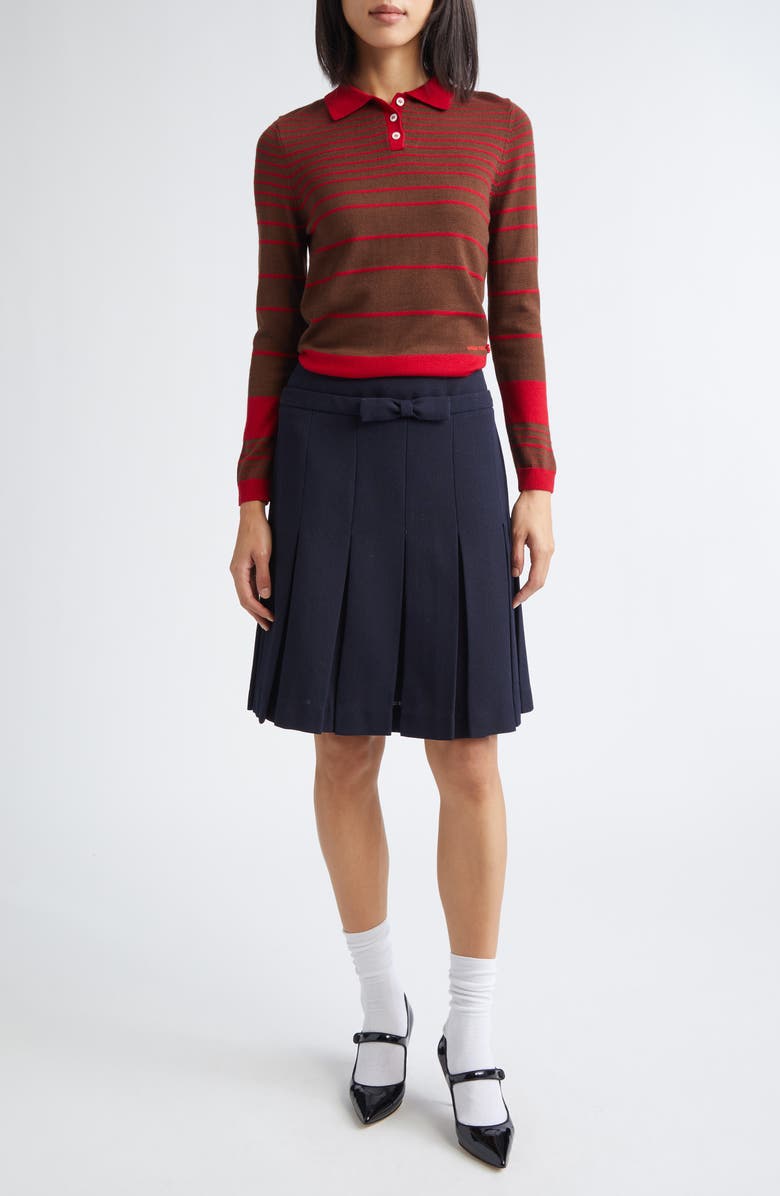 Shushu/Tong Stripe Wool Blend Polo, Alternate, color, 